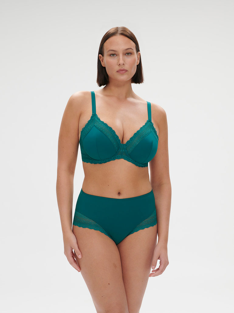 Culotte taille haute - Bleu Pavo
