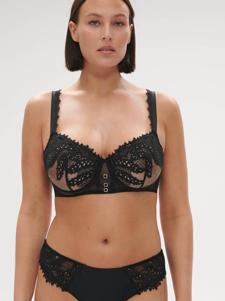 Soutien-gorge corbeille - Noir