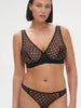 Soutien-gorge triangle avec armatures - Noir