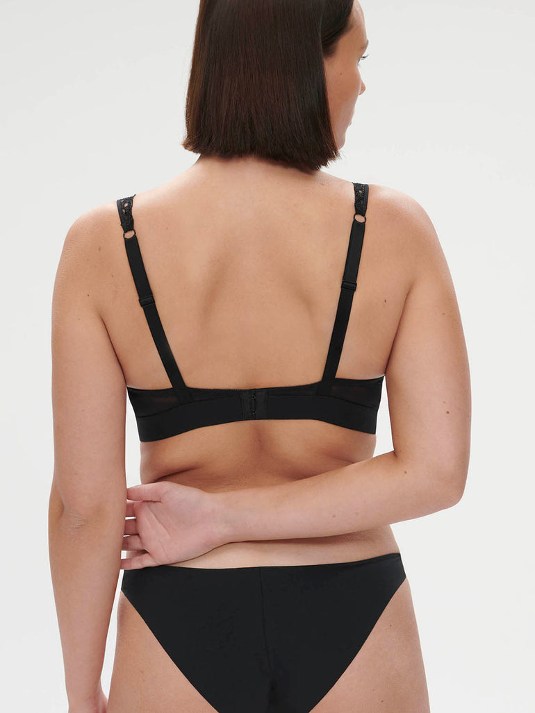 Soutien-gorge triangle avec armatures - Noir