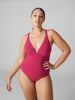 Maillot de bain 1 pièce de bain avec armatures cachées - Framboise