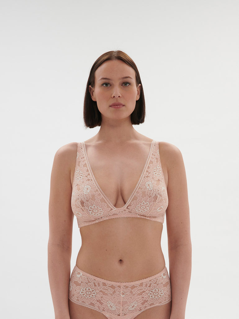 Soutien-gorge triangle sans-armatures - Rose Ballet