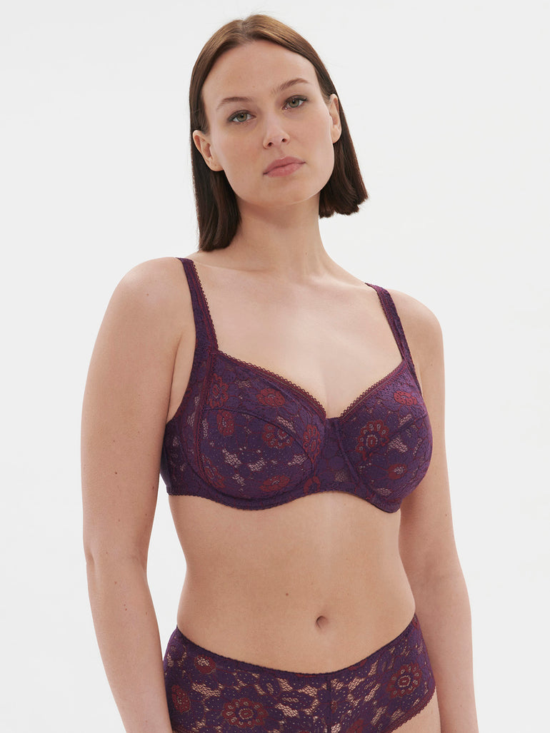 Soutien-gorge avec armature décolleté carré - Violet Euphoria