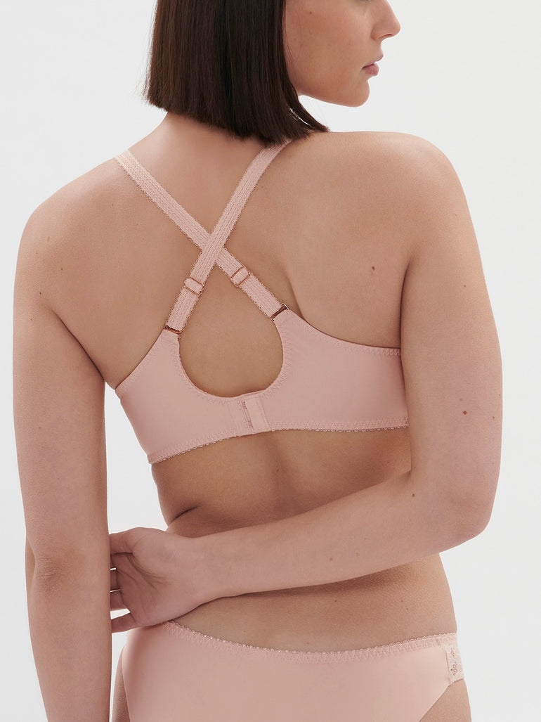 Soutien-gorge avec armature décolleté carré - Rose Ballet