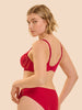 Bh met beugel en diep decolleté - Opera Rood