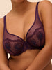 Soutien-gorge avec armatures décolleté plongeant - Figue