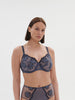 Soutien-gorge avec armature emboitant - Bleu Cendre