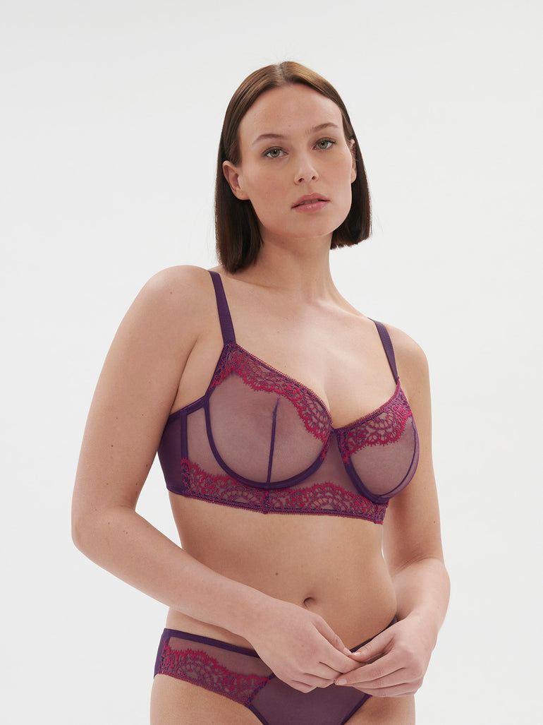 Soutien-gorge corbeille - Violet Euphoria