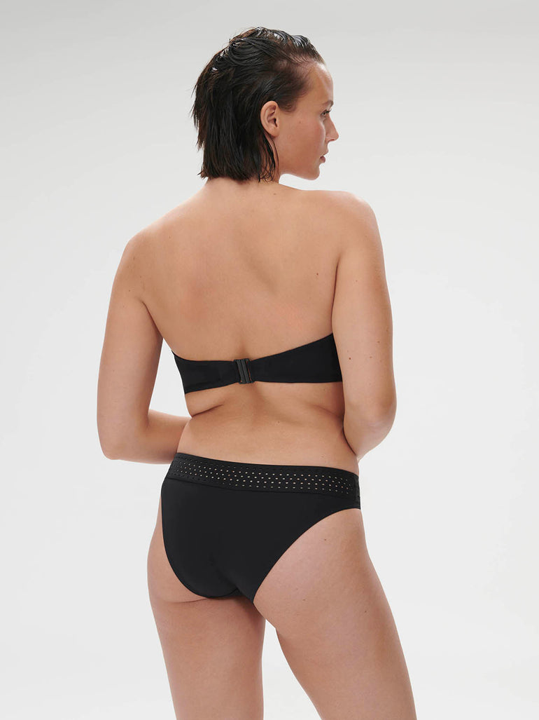 Haut de maillot de bain bandeau mousse avec armatures - Noir