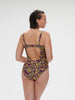 Maillot de bain 1 pièce de bain avec armatures - Imprimé Violet Agadir
