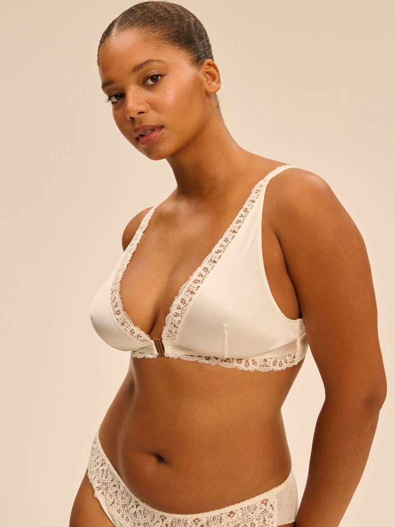 Soutien-gorge triangle sans-armatures - Naturel