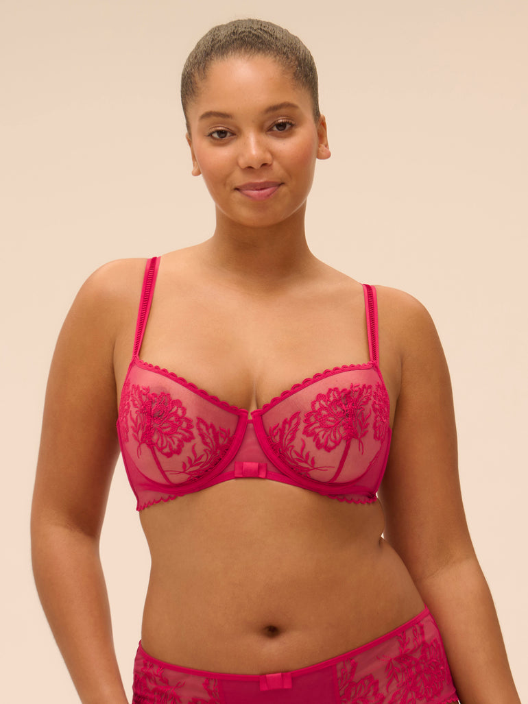 Soutien-gorge corbeille - Cranberry