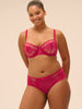Soutien-gorge corbeille - Cranberry