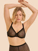 Soutien-gorge avec armatures moulé décolleté plongeant - Noir
