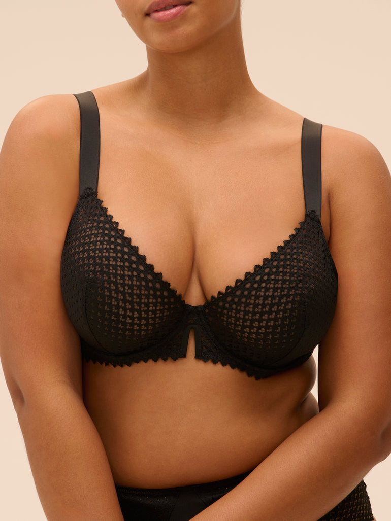 Soutien-gorge corbeille - Noir