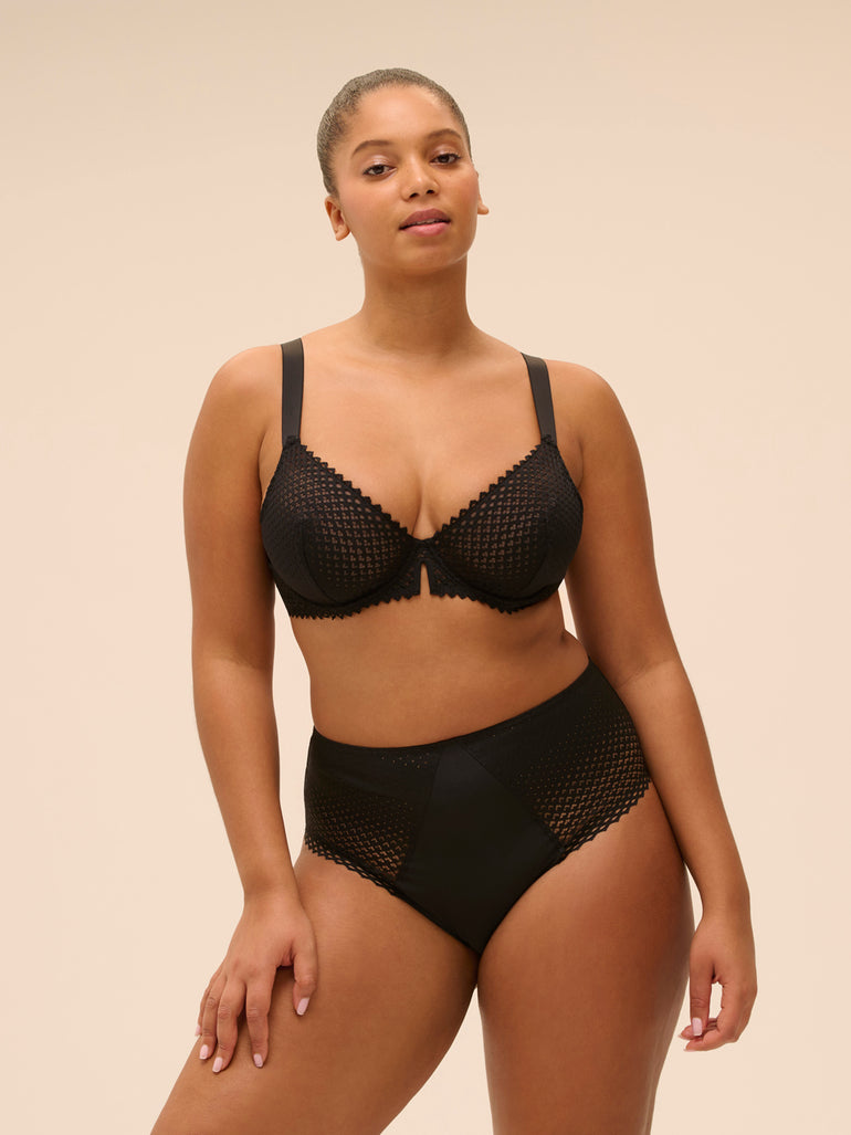 Soutien-gorge corbeille - Noir