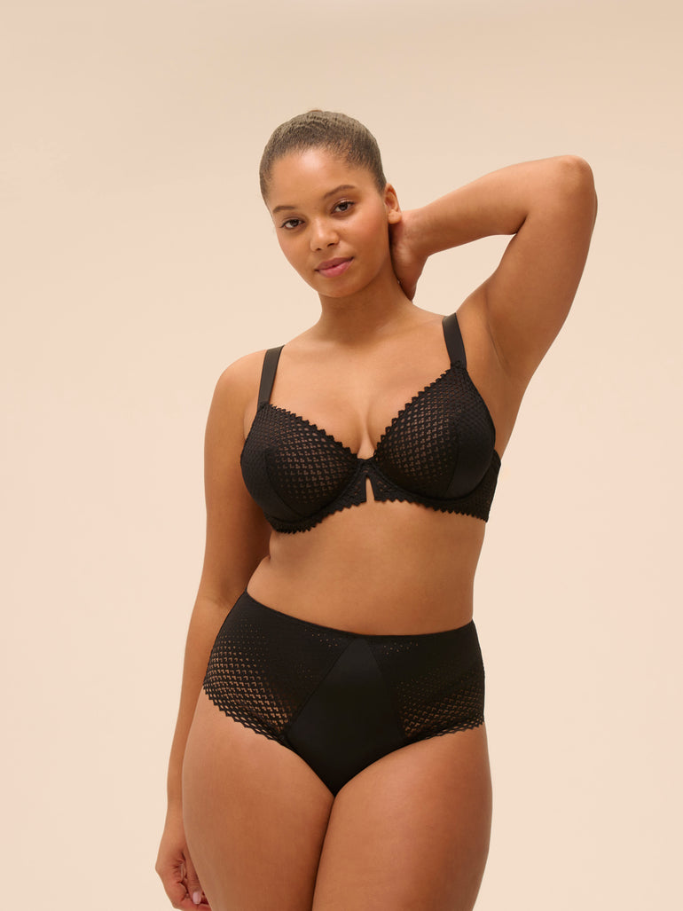 Culotte taille haute - Noir