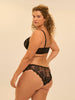 Soutien-gorge plongeant demi-mousse - Noir