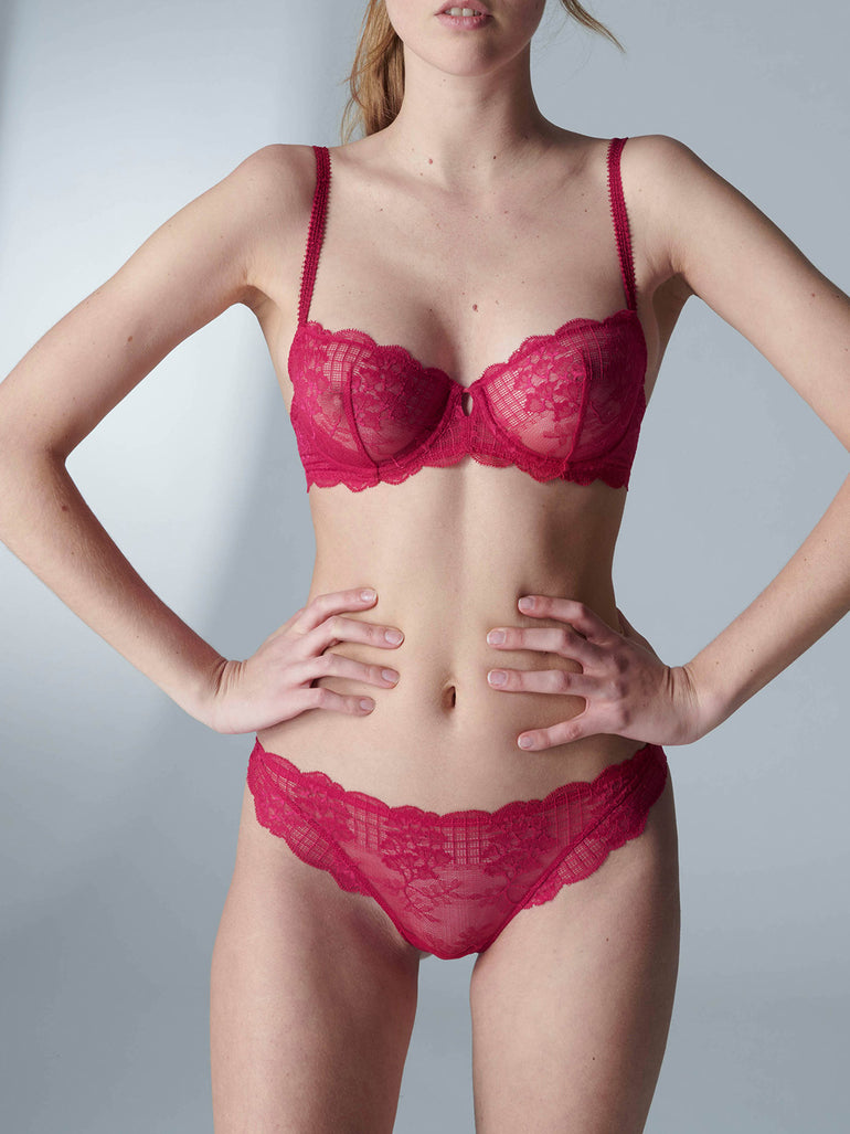 Soutien-gorge corbeille - Cranberry