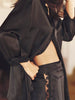 Pantalon broderie - Noir