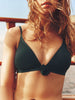 Haut de maillot de bain triangle sans armature - Vert Tropical