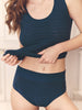 Culotte taille haute - Bleu pétrole