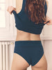 Culotte taille haute - Bleu pétrole
