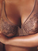 Soutien-gorge avec armature décolleté plongeant - Brun Tender