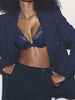 Soutien-gorge push-up décolleté plongeant - Saphir